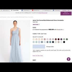 Jenny Yoo Whisper Blue Annabelle Convertible dress